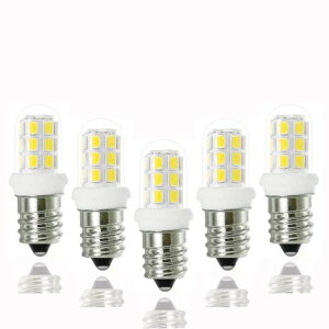 E12 LED�d��,2W,20W�n���Q�������v����,E12����,200LM,�����F6000K,���ۓd���^�C�v,C7 ��铔,���`���Ή�,�ȃG�l�^�C�v(5��)