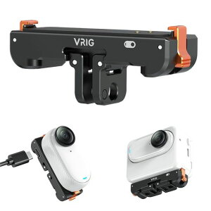 VRIG Insta360 GO 3/GO 3S�p �N�C�b�N�����[�X�}�E���g �uType-C�[�d�Ή��v ���C�A�_�v�^�[ �A���~������ �܂肽���� 1/4�l�W �J�����}�E���g ����~�� �U���z�� �J���� ���C�N�C�b�N�����[�X AC-39