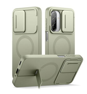 SURITCH ���C�P�[�XSamsung Galaxy A17 5G/A26 5G�ƌ݊����J�����J�o�[&����??�\�ȃ��^���L�b�N�X�^���h�t�� �ϏՌ��o���p�[�P�[�X �X�����ی�J�o�[ Galaxy A17 5G/A26 5G�p(�O���[��)