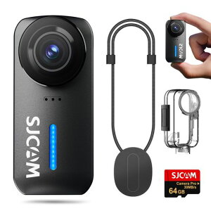 SJCAM C110PLUS 64GB ���^�A�N�V�����J���� �E�F�A���u���J���� 4K30fps wifi���� 170°FOV ��Ԃ�␳ �~�j�y�� �c��ʘ^�� 8�{�Y�[�� 30M�h�� ���C�z���}�E���g �o�C�N�p vlog�p ���s�p ����B�e�p