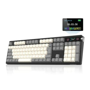 EPOMAKER TH108 PRO ���{��z�� �t���T�C�Y���C�����X�Q�[�~���O�L�[�{�[�h �e���L�[�t�� 2.4GHz/USB/BT5.0