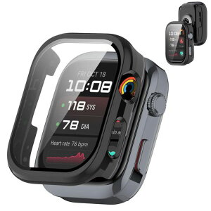 For HUAWEI Watch D2 �Ή� �P�[�X�yDKEYIT�z�����K���X ��̌^ �t�@�[�E�F�CWatch D2 �ی�J�o�[ PC�f�ޒ����^ �����ȒP �ϏՌ� ��U�h�~ �����x �����ߗ� ���h�~ �S�ʕی� �w��h�~(�u���b�N)