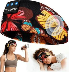 LC-dolida �X���[�v�w�b�h�z�� �w�b�h�o���h Bluetooth 5.4 �X�|�[�c�w�b�h�o���h �C���z�� ���C�����X �X�s�[�J�[�}�C�N�t�� USB C �����p �����M�t�g ���[�N�A�E�g �W���M���O ���K �s���� ���s�c
