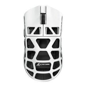 ATTACK SHARK R3 �Q�[�~���O�}�E�X �}�O�l�V�E�������V�F�� ���C�����X 46g���y�� 8K�|�[�����O���[�g 26000DPI(�z���C�g)