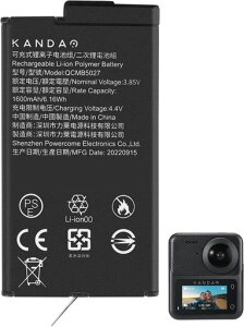 KanDao Qoocam 3 �o�b�e���[ �A�N�V�����J���� �A�N�Z�T���[