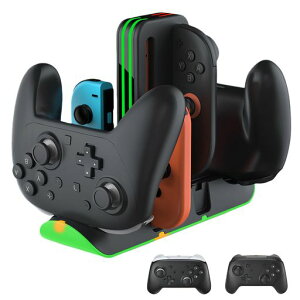Switch 2 Joy Con�p �[�d�X�^���h�y2026�V�o��-10 in 1�zPhyiFlbey Switch & Switch �L�@EL �W���C�R���p Switch 2 Pro�p �R���g���[���[�[�d�h�b�N6�䓯���[ �d�\ �ȃX�y�[�X