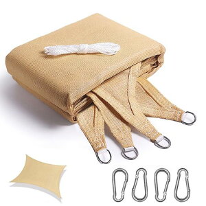 YEZOND �Ռ��l�b�g ���O �l�p�`2M*2M �������V�F�[�h �C�G���[ �Ԓd ���悯 �A�� �V�F�[�h �� �L�� �x�����_ ���| �T���V�F�[�h �ȒP�ݒu D�����O�t�� ����̍����x�|���G�`����