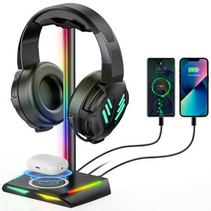 New Bee �w�b�h�z���X�^���h ��� �w�b�h�Z�b�g�X�^���h RGB���C�g�t TypeC��USB�|�[�g�t �f�[�^�]��/�[�d �L�� �w�b�h�t�H���z���_�[ �g�ݗ��ĊȒP ���� ����~�� ���@�\ �w�b�h�z���n���K�[ �c
