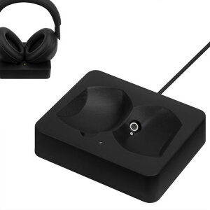 Geekria �w�b�h�z�� �[�d�X�^���h �\�j�[ Sony WH-1000XM6 / 1000XM5�ɑΉ� 3D�v�����g ���� �}�O�l�b�g�h�b�N �Q�[�~���O �w�b�h�Z�b�g�x�[�X (�u���b�N)