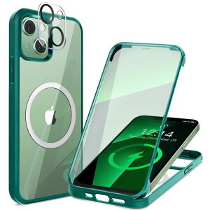 HAUTRKBGiPhone13Mini�P�[�X�N���A���ʋ����K���X�S�ʕی�[MagSafe�Ή�][�J�����t�C������]�����x�̃^�b�`�X�N���[���}�O�Z�[�t���C�����X�[�d�Ή��ČRMIL�K�i�擾�ϏՌ��A�C�t�H��13Mini����