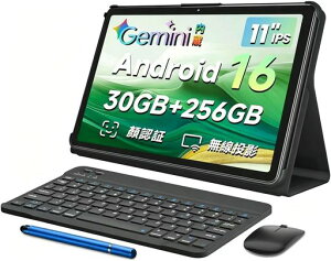 android 16�^�u���b�g30GB+256GB+2TB TF�g��|11�C���`��90Hz�Ή� ���� Gemini AI 3.0|10000mAh|Widevine L1|GMS�F��|Type-C�[�d|Wi-Fi