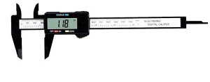 DTYノギス150mmデジタルノギス測定ジョウが長い大画面大文字表示カーボンファイバー製測定品を傷つけない長い15cmゼロセット機能付内径/外径測定用のぎすオートパワーオフ機能付コンパ…