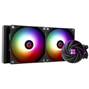 Thermalright AQUA ELITE 240 ARGB ����CPU�N�[���[�A240�N�[���[�T�C�Y�A120mm PWM�t�@��x2�AS-FDB�x�A�����O�AAMD/AM4�AINTEL