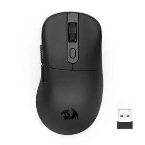 Redragon M818-PRO �����Q�[�~���O�}�E�X Bluetooth/2.4G/USB�L�� �y�� 58g �ő�26000DPI 1000Hz �����\ �v���O���}�u��6�{�^�� HL9339�Z���T�[���� �����x ��x�� PC/Mac�Ή�(�u���b�N)