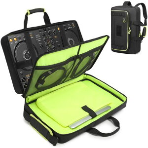 DJ�R���g���[���[�P�[�X�ADDJ-FLX4/200/400/SR2/REV1 Numark Party Mix 2/Mixtrack Platinum FX�Ή��A15.6�C���`�m�[�gPC�p�R���p�[�g�����g�t���ADJ�R���g���[���[