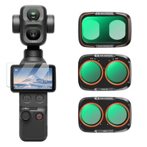 K&F CONCEPT Pocket 4 Pro��p �t�B���^�[ 3�_�Z�b�g�yCPL+�u���b�N�~�X�g1/4+ND2-32�z