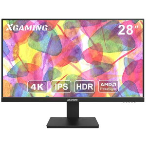 XGaming28C`4kj^[UHD60Hz4msQ[~OIPSsRGB100%/AMDFreeSync/HDR/u[Cgጸ/HDMI2.0x2/DP1.4x2/t[X/VESAΉPCj^[