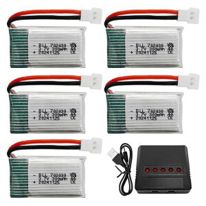 5PCS 3.7V 300mAh 25C���`�E���d�r��5-in-1�[�d��ɓK��Syma X11 X11C WLToys V911S A120 XK A150 V966 FX801 UDI U830 U816A Hubsan X4 H107L DFD