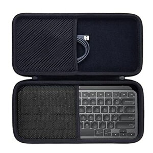 Aenllosi ���[�P�[�X �݊��i Logicool ���W�N�[�� MX KEYS mini KX700GRd ���C�����X �L�[�{�[�h (�u���b�N)