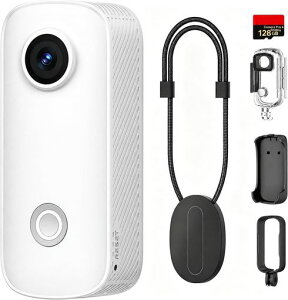 SJCAM C100 Pro 128GB|4K 2K30fps 140���A���B�e�Ή� �����^�A�N�V�����J����|Vlog�p 30m�h�� �E�F�A���u���J����|120°�L�p f/2.5�����Y|Wi-Fi�N�C�b�N�ڑ��Ή�|�o�C�N/���s/����B�e�p �z���C�g