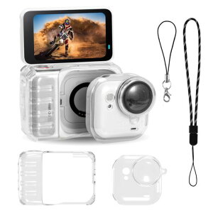 Insta 360 Go Ultra�Ή��A�N�Z�T���ی�J�o�[�h�U�X�N���[�p���\�����J�o�[����~�ߖh�o�ی샌���Y�J�o�[�ƕR�t��