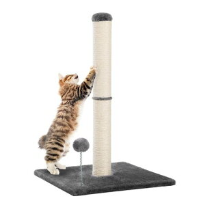 PAWZRoad猫爪研ぎ全面麻紐爪研ぎポール棒高い縦型猫の爪研ぎサイザル麻紐人気シンプル大型交換別売り可能爪とぎキャットタワースリム広い土台安定おもちゃ省スペースガリガリバリバリ-…