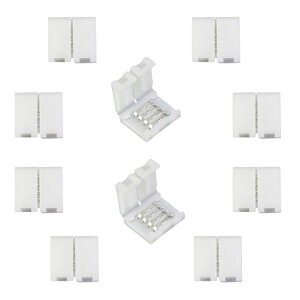 LitaElek10mm4�s��RGB5050LED�e�[�v�R�l�N�^4PIN5050LED�X�g���b�v�R�l�N�^SMD5050RGBLED�X�g���b�v���C�g�p�̑f�����V�[�����X�Ȑڑ����c�t���s�v(10��)