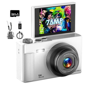 �f�W�J���y5K����B�e7500����f180°�t���b�v�X�N���[���z�f�W�^���J����64GBMicroSD�J�[�h�t��AF�I�[�g�t�H�[�J�X�R���p�N�g�J����2.83�C���`��IPS����18�{�Y�[���t���b�V����U��␳�@�\�c