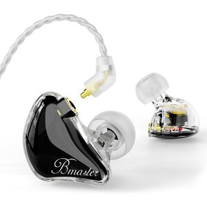 BASNBmasterIEM���j�^�[�C���z���g���v���h���C�o�[�C���C���[���j�^�[2�{�̒��E�\MMCX�P�[�u���t�����y��/�h���}�[�����J�i���^�L���C���z��(Black)