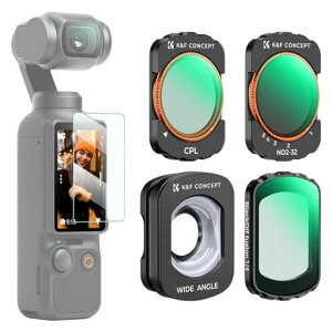 K&F CONCEPT OSMO Pocket 4/3�p �����Y�t�B���^�[ 4�_�Z�b�g�yCPL+1/4�u���b�N�~�X�g+ND2-32+�L�p�����Y�z