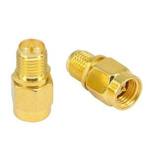 leeyovkSMAコネクタSMAオス右向き矢印RPSMAメスRF同軸アダプタFPVアンテナアダプタWi-Fiアンテナ/信号ブースター/リピーター/無線/同軸ケーブル/延長ケーブル/FPVドローン/無線LANデバイス2個セット