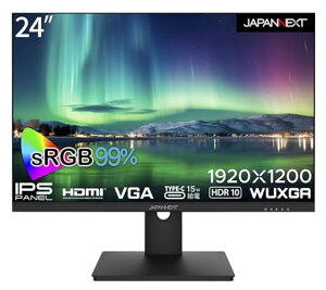 JAPANNEXT24C`j^[WUXGA1920x1200𑜓xIPSfBXvC(HDMI/Xs[J[/VESAΉ/u[CgJbg)JN-IPS24WUXGAR-C