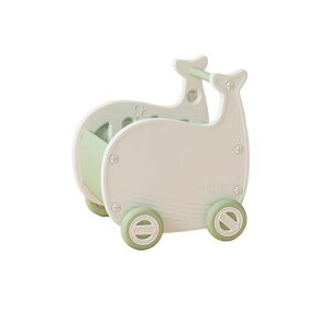 Gorockingクジラワゴンおもちゃ収納箱ボックス手押し車赤ちゃんキッズワゴン(グリーン)