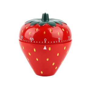 Nricrlusキッチンタイマー60分計料理用タイマーいちご型電池不要メカニカルタイマータイムタイマー時間管理防水操作簡単勉強学習用料理用家庭用おしゃれ