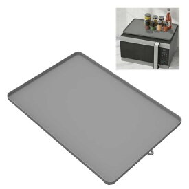 電子レンジマット シリコンマット 耐熱 230°C 耐冷 エアフライヤー用耐熱マット コーヒーメーカー用耐火マット 滑り止め 防水 キッチンカウンター用調理台保護マット 大判サイズ 作業台 …