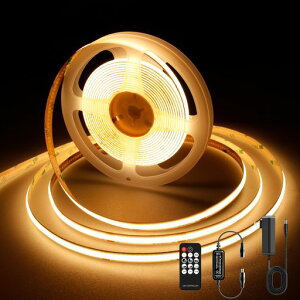 AXMOTUTCOBLED�e�[�v���C�g5m24V�d���F2700K���P�x�����\�����x�t���L�V�u��LED�e�[�v���C�g�t��RF�����[�g�����PSE�F�ؓd���ؒf�\��t�ȒP�H��s�v��h���X�܎����z�[�������pDIY