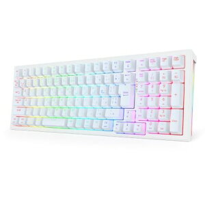 Redragon K723 �Q�[�~���O�L�[�{�[�h JIS ���{��z�� ���� �Ԏ� 96% �e���L�[�t�� ���C�����X �z�b�g�X���b�v�Ή�