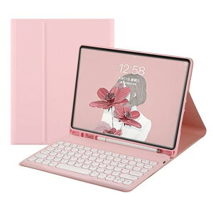 iPad��10����2022/iPad(A16)2025���p�L�[�{�[�h�t���P�[�X�ی^�L�[�J���[�L�[�{�[�h�P�[�X�y���z���_�[�t���E�����S�ʕی�s���N