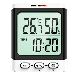 ThermoPro�����x�v���v�\���f�W�^�����x�v���x�v���������x���ʍō��Œቷ�x���x�\�����X�^���h�u���^�}�O�l�b�g�Ǌ|���Ή��M���Ǒ΍��Ԃ���񕔉�঒��ރr�j�[���n�E�X����TP152