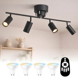 PNRLUX �V�[�����O���C�g ������� 4�� �X�|�b�g���C�g GU10���� ���� ���F LED�d���t�� �k�� 700LM �����R���t�� �V��Ɩ�