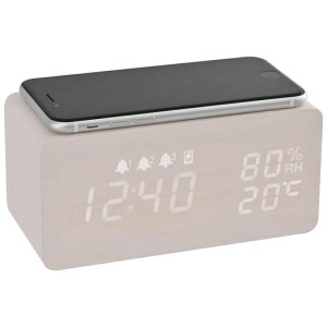 Electime�u�����v�������ڊo�܂����v�X�}�z�[�d�f�W�^�����v�ؖڑ�㎞�vQi���C�����X�[�d�퉷�x/���x/�A���[�������P�x����USB���d�Z�K�F��/Qi�F��(��)