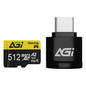 AGI512GBTF138MicroSDXC�������J�[�hTypeC�J�[�h���[�_�[�t��A2U3V304KC10(�ǂݍ��݁E�������ݑ��x98/70MBs)