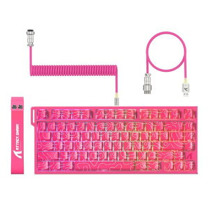 ATTACK SHARK R82HE �Q�[�~���O�L�[�{�[�h ���s�b�h�g���K�[�L�[�{�[�h���J�j�J���L��75% �R���p�N�gRT0.005mm 8000hz RGB �o�b�N���C�gUSB ���C�X�C�b�`�L�[�{�[�h 80�L�[ 0.08ms�f�B���C �_�u��