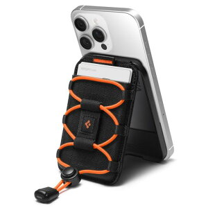 [Spigen]MagSafe�J�[�h�P�[�X3������iPhone17/16/15/14/13/12Pixel10aMagSafe�E�H���b�g�O���b�v���j�[�N�ȃf�U�C���^�C�t�B�b�g�E�}�O�t�B�b�gAFA10552(�u���b�N)
