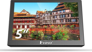 Eyoyo5�C���`���j�^�[���^���j�^�[LCD���j�^�[800x480�~�j���j�^�[USB���d�Q�[�����j�^�[HDMIVGAAVBNC�|�[�g�Ď��J�����pDSLRPCDVDRasPi(���Y�x���[�p�C)432ModelB5�C���`