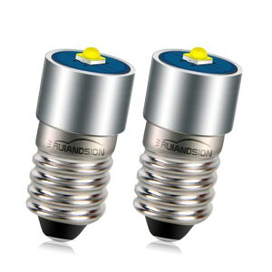 RUIANDSION 2�� 4.5V E10�x�[�XLED�A�b�v�O���[�h�d�� 2525 3W�����p�w�b�h���C�g�����d���g�[�`�d���A�z���C�g