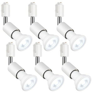 szbritelight �X�|�b�g���C�g e26 �_�N�g���[�����C�g �d���t�� �_�N�g���[���p�Ɩ���� ���C�e�B���O���[�� �Ɩ� PAR20 ���t���^ �����v�t LED�d��+���Z�b�g (�z���C�g, �����F 6�Z�b�g)