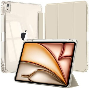 �ی�݊� �P�[�X iPad Air 13�C���` M4/M3/M2(2026/2025/2024)��p Pencil���[ DIY�����o�b�N�J�o�[ ���^ �X�^���h �Ռ��z�� �^�u���b�g�J�o�[ �I�[�g�E�F�C�N/�X���[�v�@�\�J (2-�X�^�[���C�g)