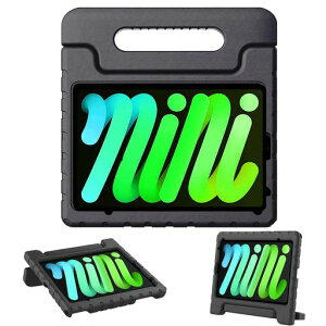 ANCEGO iPad mini7 �P�[�X (A17 Pro�A2024) iPad mini ��7 6���� �L�b�Y�P�[�X (8.3�C���`�A2024/2021) �A�C�p�b�h �J�o�[ �q�� �ی�P�[�X �n���h���t�� ���y�� �ϏՌ� �X�^���h�@�\ (�u���b�N)