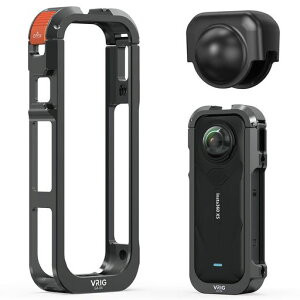 VRIGForInsta360X5�p�P�[�W�A���~�����t���[���P�[�X�c�����B�e�����Y�J�o�[�t���J�����ی�t���[���R�[���h�V���[�}�E���g1/4�l�W�����ی�ϏՌ�Insta360X5�}�E���g�A�N�Z�T���[